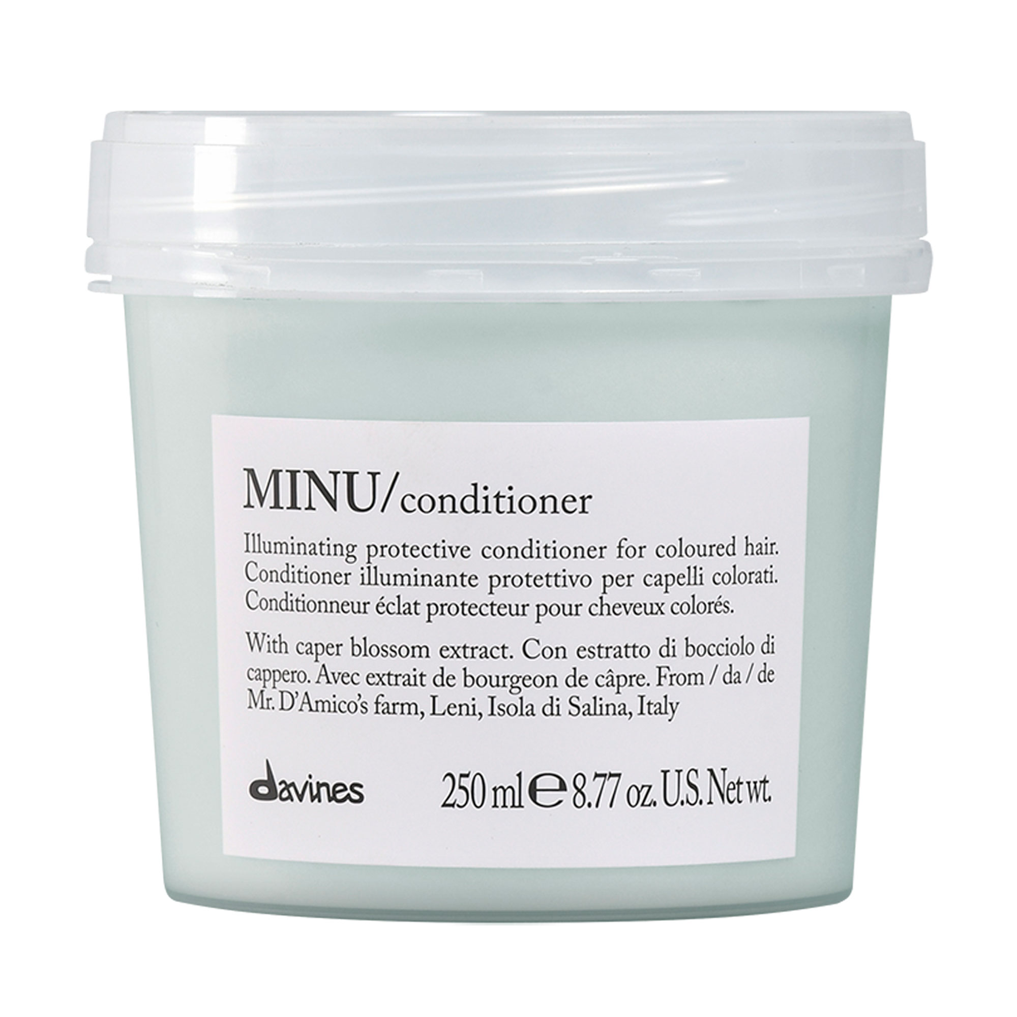 Кондиціонер Davines Minu Conditioner для блиску та збереження кольору фарбованого волосся, 250 мл