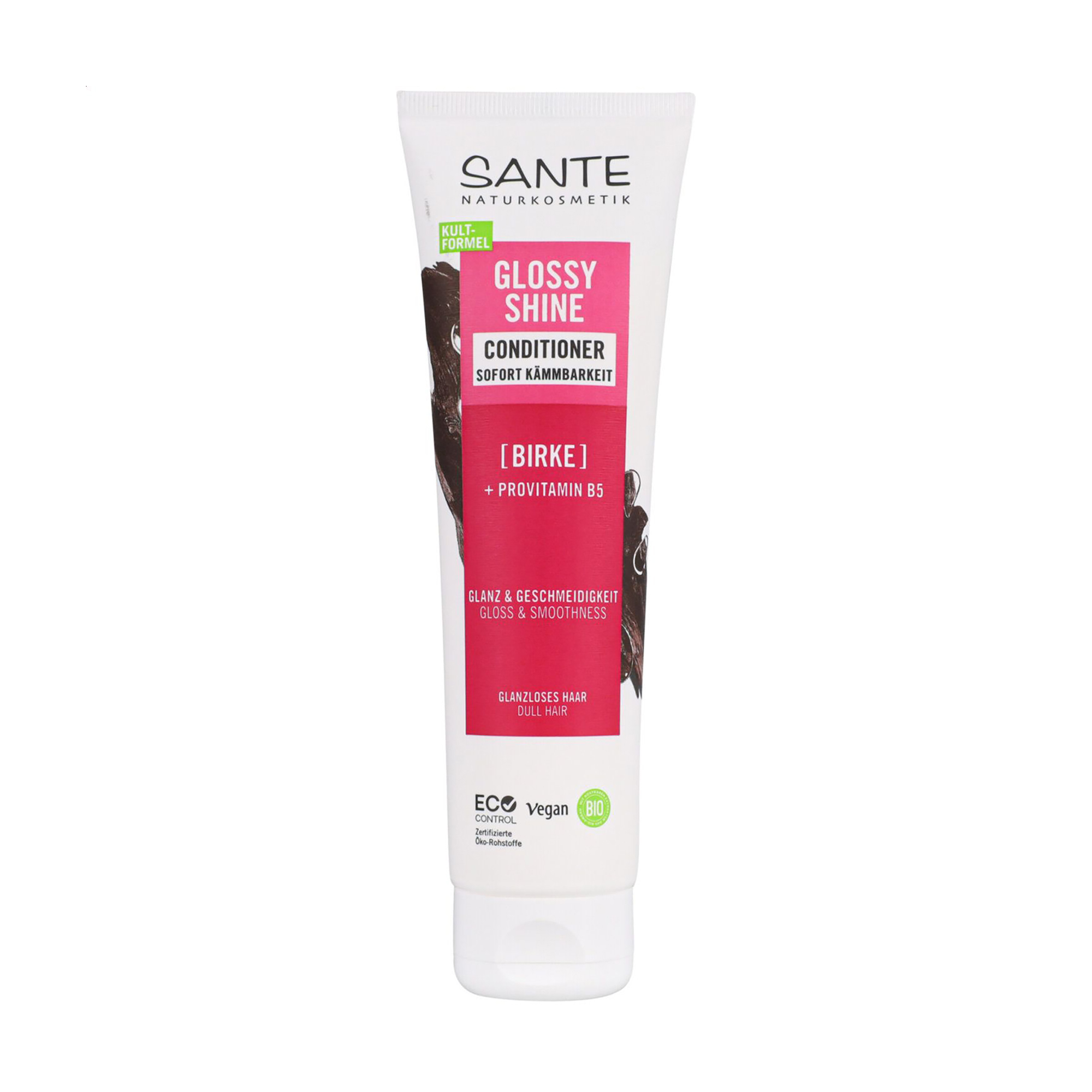 Кондиціонер Sante Glossy Shine Conditioner для блиску волосся, з протеїновим комплексом та березовим листям, 150 мл